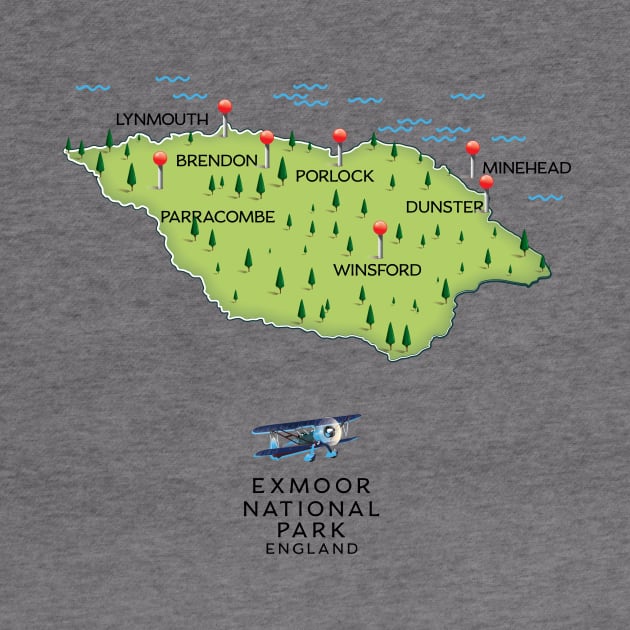 Exmoor National Park map by nickemporium1